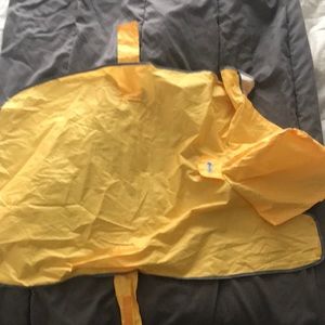 Dog rain jacket yellow for large breeds